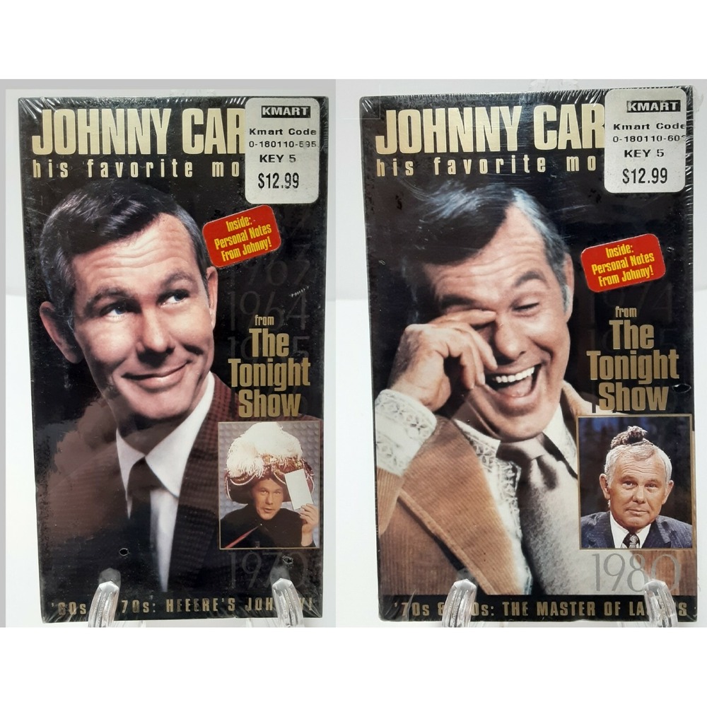 Johnny Carson Favorite Moments 60s 70s 80s The Tonight Show. Two VHS Tapes